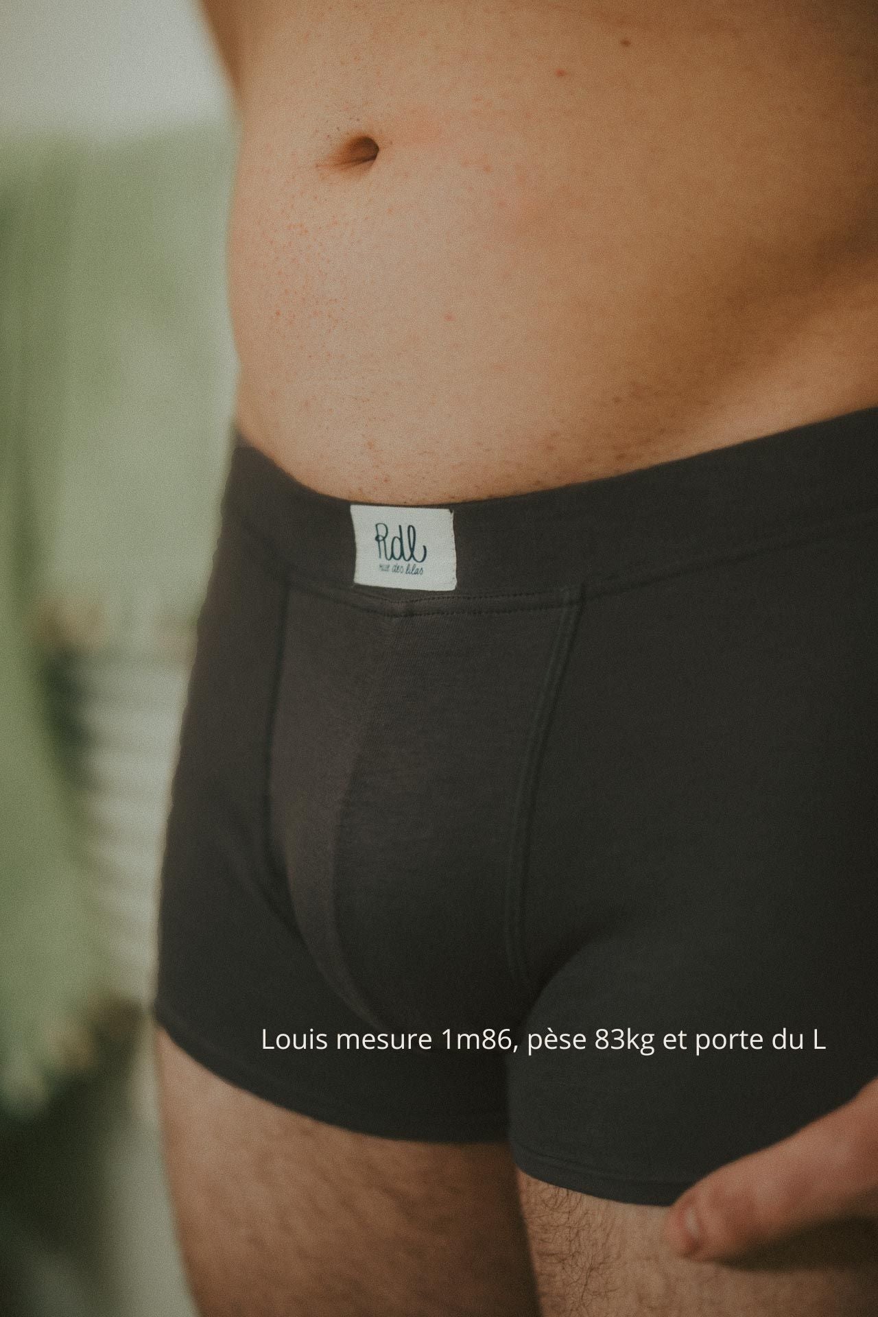 zoom boxer vince gris de face
